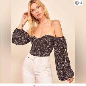 NWT Reformation Simi Top Confetti Size 4